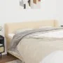 Cream fabric headboard 203x23x78/88 cm by vidaXL, Headboards and footboards - Ref: Foro24-3116891, Price: 89,92 €, Discount: %