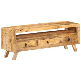 Mueble de TV madera maciza de mango 110x30x40 cm de vidaXL, Muebles TV - Ref: Foro24-337064, Precio: 258,86 €, Descuento: %