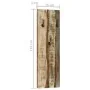 Wall coat racks 2 pcs recycled solid wood 36x3x110 cm by vidaXL, Hat and coat racks - Ref: Foro24-337067, Price: 88,05 €, Dis...