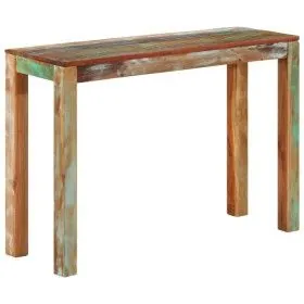 Mesa consola de madera maciza reciclada 110x35x76 cm de vidaXL, Mesas auxiliares - Ref: Foro24-337271, Precio: 116,21 €, Desc...