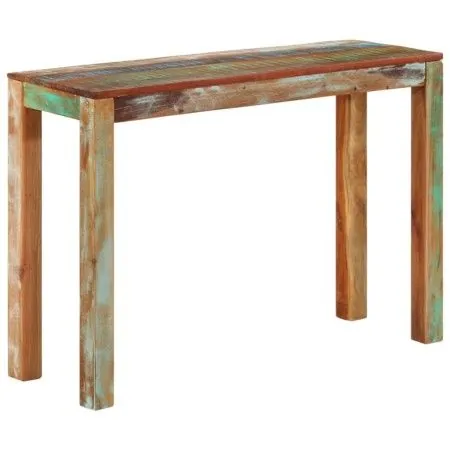 Mesa consola de madera maciza reciclada 110x35x76 cm de vidaXL, Mesas auxiliares - Ref: Foro24-337271, Precio: 116,21 €, Desc...