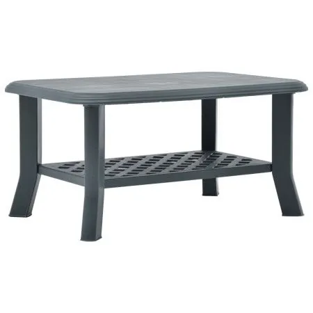 Mesa de centro de plástico verde 90x60x46 cm de vidaXL, Mesas de centro - Ref: Foro24-48794, Precio: 58,66 €, Descuento: %