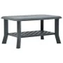 Mesa de centro de plástico verde 90x60x46 cm de vidaXL, Mesas de centro - Ref: Foro24-48794, Precio: 58,66 €, Descuento: %