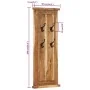 Percheros 2 unidades madera maciza de acacia 38x100 cm de vidaXL, Percheros para sombreros y abrigos - Ref: Foro24-337854, Pr...
