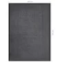 Felpudo de rayas gris antracita 60x80 cm de vidaXL, Felpudos - Ref: Foro24-331593, Precio: 27,36 €, Descuento: %