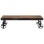 Mesa de centro con ruedas madera maciza reciclada 100x60x26 cm de vidaXL, Mesas de centro - Ref: Foro24-338016, Precio: 112,1...
