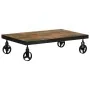 Mesa de centro con ruedas madera maciza reciclada 100x60x26 cm de vidaXL, Mesas de centro - Ref: Foro24-338016, Precio: 112,1...