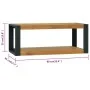 Armario de baño madera maciza de teca 90x45x35 cm de vidaXL, Taquillas y armarios de almacenamiento - Ref: Foro24-338231, Pre...
