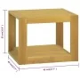 Armario de baño de pared madera maciza de teca 45x45x35 cm de vidaXL, Taquillas y armarios de almacenamiento - Ref: Foro24-33...