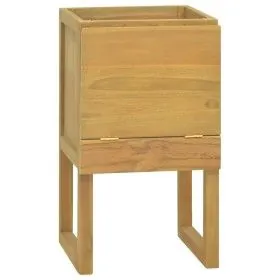 Armario de baño madera maciza de teca 45x45x75 cm de vidaXL, Taquillas y armarios de almacenamiento - Ref: Foro24-338246, Pre...