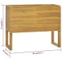 Armario de baño madera maciza de teca 90x45x75 cm de vidaXL, Taquillas y armarios de almacenamiento - Ref: Foro24-338248, Pre...