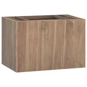 Armario de baño de pared madera maciza de teca 60x39x40 cm de vidaXL, Taquillas y armarios de almacenamiento - Ref: Foro24-33...
