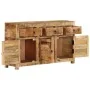 Aparador de madera maciza de mango 110x35x65 cm de vidaXL, Aparadores - Ref: Foro24-338427, Precio: 390,75 €, Descuento: %