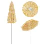Sombrilla de playa estilo Hawai natural 180 cm de vidaXL, Sombrillas - Ref: Foro24-44547, Precio: 40,26 €, Descuento: %