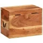 Caja de almacenaje madera maciza de acacia 39x28x31 cm de vidaXL, Baúles de almacenamiento - Ref: Foro24-338482, Precio: 69,8...