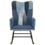Mecedora de lona patchwork azul vaquero de vidaXL, Mecedoras - Ref: Foro24-339688, Precio: 108,36 €, Descuento: %