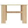 Mesa de centro madera contrachapada roble Sonoma 60x60x42 cm de vidaXL, Mesas de centro - Ref: Foro24-800210, Precio: 46,15 €...