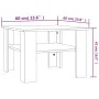 Mesa de centro madera contrachapada roble Sonoma 60x60x42 cm de vidaXL, Mesas de centro - Ref: Foro24-800210, Precio: 46,15 €...
