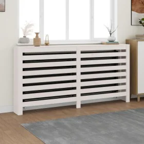 Cubierta de radiador madera maciza de pino blanco 169x19x84 cm de vidaXL, Accesorios para radiadores de calefacción - Ref: Fo...
