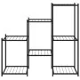 Soporte para flores de hierro negro 83x25x80 cm de vidaXL, Soportes para macetas - Ref: Foro24-343129, Precio: 53,82 €, Descu...