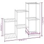 Soporte para flores de hierro negro 83x25x80 cm de vidaXL, Soportes para macetas - Ref: Foro24-343129, Precio: 53,82 €, Descu...