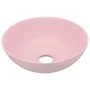 Matte pink ceramic round bathroom sink by vidaXL, Sinks - Ref: Foro24-146977, Price: 62,46 €, Discount: %