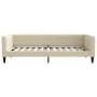 Sofá cama con colchón tela crema 100x200 cm de vidaXL, Camas y somieres - Ref: Foro24-3196569, Precio: 367,16 €, Descuento: %