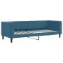 Sofá cama con colchón terciopelo azul 80x200 cm de vidaXL, Camas y somieres - Ref: Foro24-3196659, Precio: 343,82 €, Descuent...