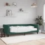 Sofá cama con colchón terciopelo verde oscuro 90x200 cm de vidaXL, Camas y somieres - Ref: Foro24-3196669, Precio: 332,47 €, ...