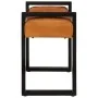 Banco piel de cabra auténtica negro y marrón 110 cm de vidaXL, Bancos de comedor y cocina - Ref: Foro24-342210, Precio: 160,9...