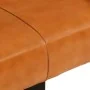 Banco piel de cabra auténtica negro y marrón 110 cm de vidaXL, Bancos de comedor y cocina - Ref: Foro24-342210, Precio: 160,9...