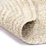 Alfombra hecha a mano de yute marrón y blanco 210 cm de vidaXL, Alfombras - Ref: Foro24-343618, Precio: 125,68 €, Descuento: %