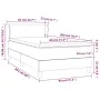 Cama box spring con colchón tela gris taupe 80x200 cm de vidaXL, Camas y somieres - Ref: Foro24-3126041, Precio: 297,16 €, De...