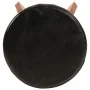 Taburetes de cocina 2 uds cuero auténtico madera maciza acacia de vidaXL, Taburetes de cocina - Ref: Foro24-348165, Precio: 1...