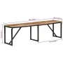 Banco de madera maciza de mango 160x35x46 cm de vidaXL, Bancos para recibidores y almacenamiento - Ref: Foro24-351683, Precio...
