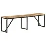 Banco de madera maciza de mango 160x35x46 cm de vidaXL, Bancos para recibidores y almacenamiento - Ref: Foro24-351683, Precio...