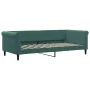 Sofa bed with dark green velvet mattress 90x200 cm by vidaXL, Beds and slatted bases - Ref: Foro24-3197749, Price: 332,97 €, ...