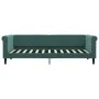 Sofa bed with dark green velvet mattress 80x200 cm by vidaXL, Beds and slatted bases - Ref: Foro24-3197742, Price: 310,67 €, ...