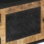 Mueble de TV madera maciza de mango y hierro 110x30x40 cm de vidaXL, Muebles TV - Ref: Foro24-353889, Precio: 233,49 €, Descu...