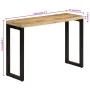 Mesa consola madera maciza de mango rugosa 110x35x76 cm de vidaXL, Mesas auxiliares - Ref: Foro24-353909, Precio: 171,54 €, D...