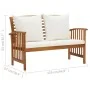 Muebles de jardín 5 piezas con cojines madera maciza de acacia de vidaXL, Conjuntos de jardín - Ref: Foro24-3057977, Precio: ...