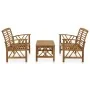 Juego de muebles de jardín 3 piezas madera maciza de acacia de vidaXL, Conjuntos de jardín - Ref: Foro24-3057984, Precio: 307...