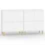 Aparadores 2 uds madera contrachapada blanco 60x35x70 cm de vidaXL, Aparadores - Ref: Foro24-3185751, Precio: 133,28 €, Descu...