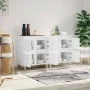 Aparadores 2 uds madera contrachapada blanco 60x35x70 cm de vidaXL, Aparadores - Ref: Foro24-3185751, Precio: 133,28 €, Descu...