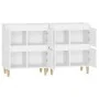 Aparadores 2 uds madera contrachapada blanco 60x35x70 cm de vidaXL, Aparadores - Ref: Foro24-3185751, Precio: 133,28 €, Descu...