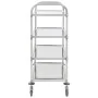 Carrito de cocina de 4 alturas acero inoxidable 107x55x125 cm de vidaXL, Carros de cocina y comedor - Ref: Foro24-50916, Prec...