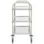 3-Höhen-Küchenwagen 96,5 x 55 x 90 cm aus Edelstahl von vidaXL, Küchen- und Speisewagen - Ref: Foro24-50914, Preis: 94,02 €, ...