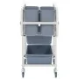Carrito de cocina con recipientes de plástico 82x43,5x93 cm de vidaXL, Carros de cocina y comedor - Ref: Foro24-50918, Precio...