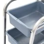 Carrito de cocina con recipientes de plástico 82x43,5x93 cm de vidaXL, Carros de cocina y comedor - Ref: Foro24-50918, Precio...