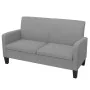 Conjunto de sofás de 2 piezas tela gris claro de vidaXL, Sofás - Ref: Foro24-278212, Precio: 563,13 €, Descuento: %